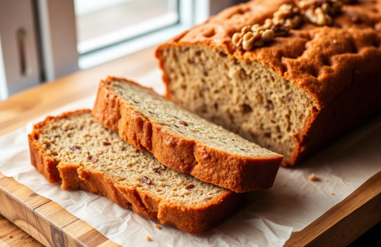Brown Butter Banana Bread with Walnuts