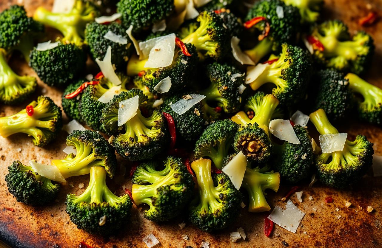Garlic Parmesan Roasted Broccoli