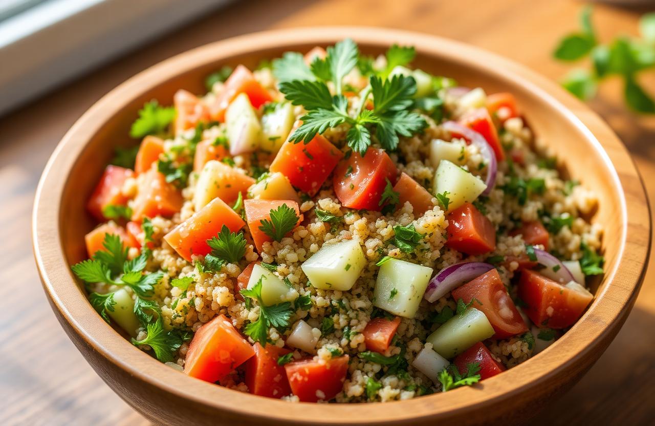 Quinoa Tabbouleh with Mint and Lemon